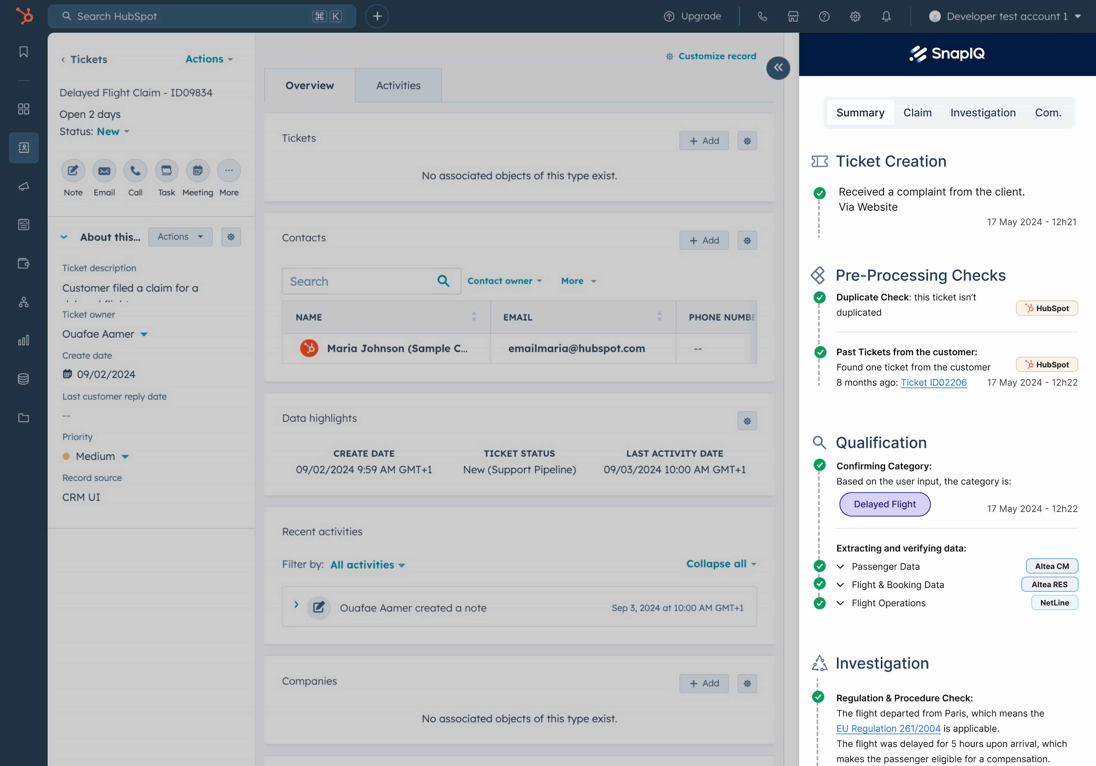 SnapIQ Interface